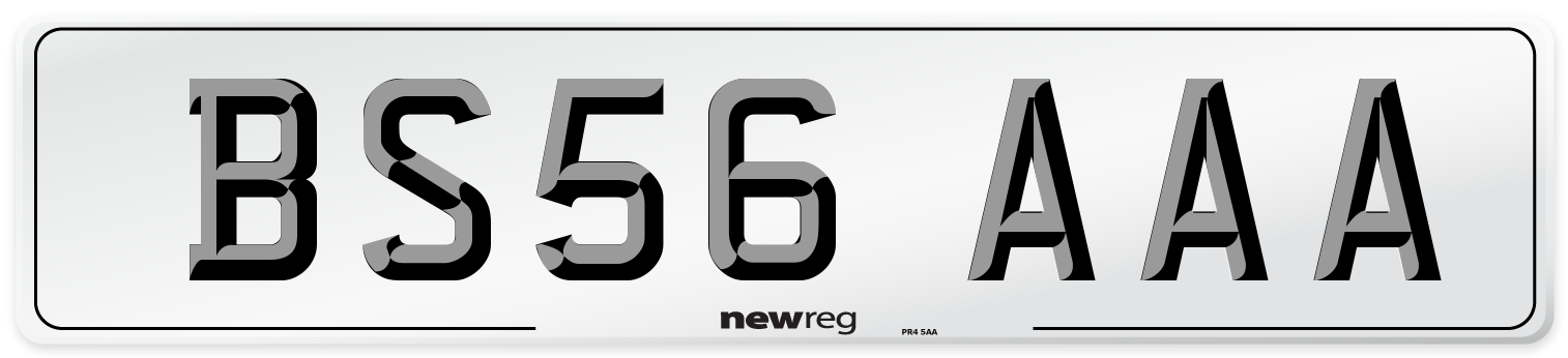 BS56 AAA Number Plate from New Reg